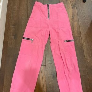 Pink corduroy pants